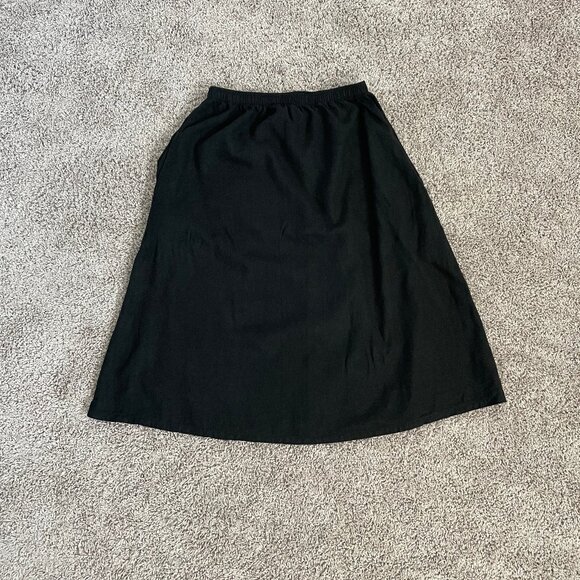 Me and Arrow Black Linen Blend Skirt - Picture 1 of 3
